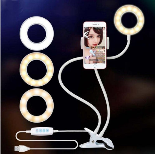 LED Selfie Ring Light with 8cm Adjustable Stand