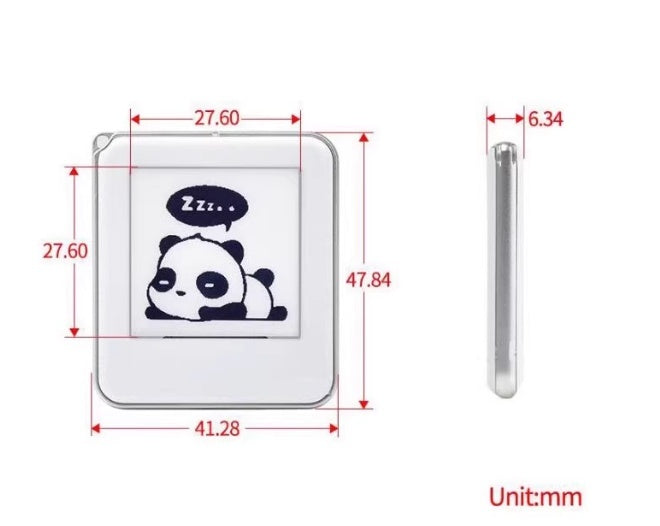 NFC Module-enabled E-ink Screen Keychain With Customizable Images