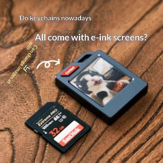NFC Module-enabled E-ink Screen Keychain With Customizable Images