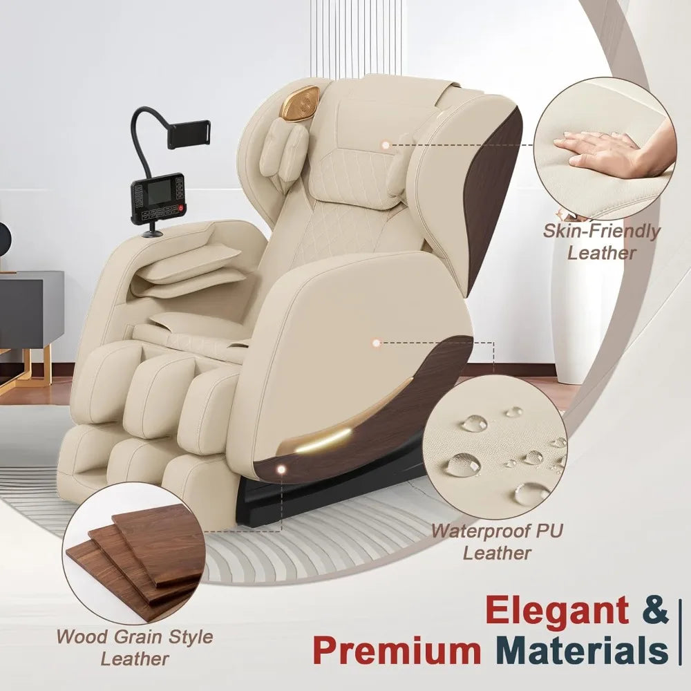 2025 Massage Chair, Massage Chairs Full Body and Recliner with SL Track System, Zero Gravity, Heat Therapy, Full Air Massage & B